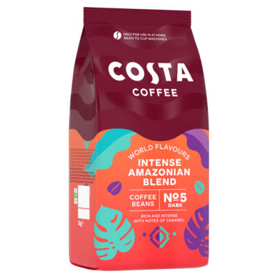 Costa Intense Amazonian Blend coffee beans 1kg - British product