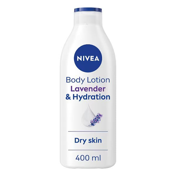 NIVEA lavender body lotion 400ml bottle, imported from the UK