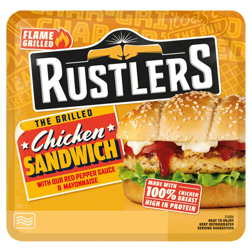 Rustlers Grilled Chicken Sandwich GOODS ASDA   