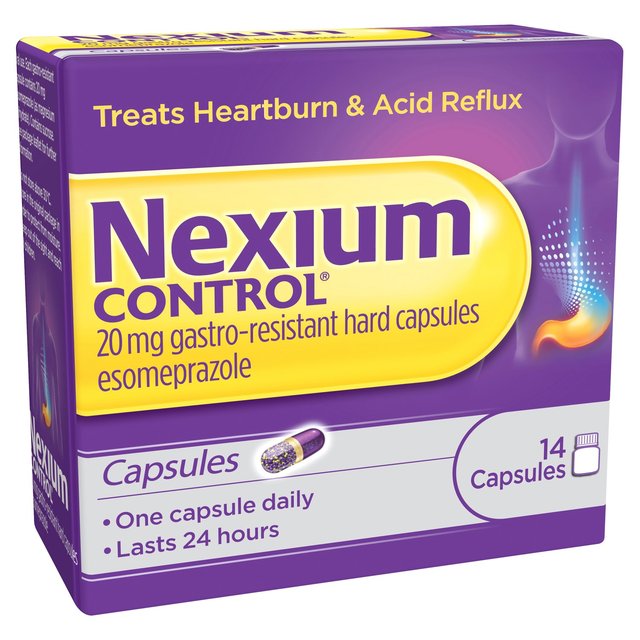 Nexium Control Heartburn & Indigestion 24 Hour Relief 20mg 14 Caps    14 per pack GOODS M&S   