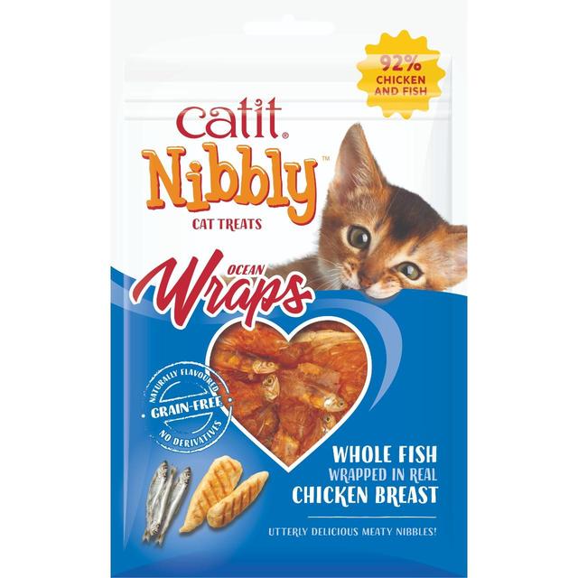 Catit Nibbly Wraps Chicken & Fish Cat Treat   30g GOODS M&S   