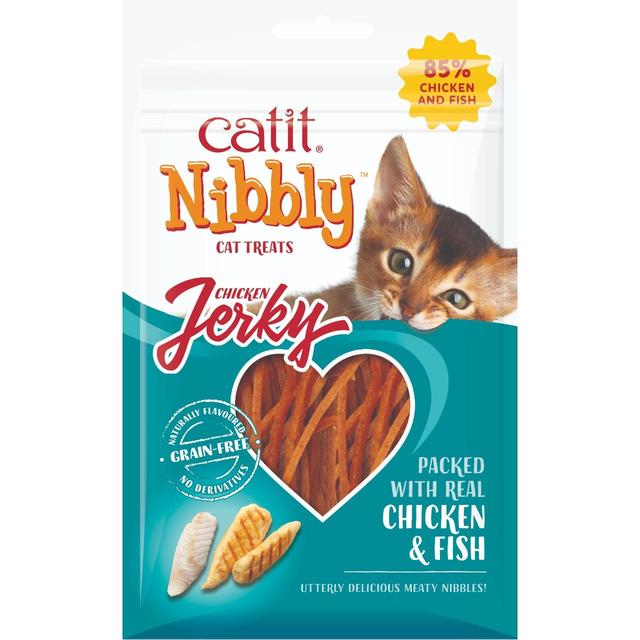 Catit Nibbly Jerk Chicken & Fish Cat Treat   30g