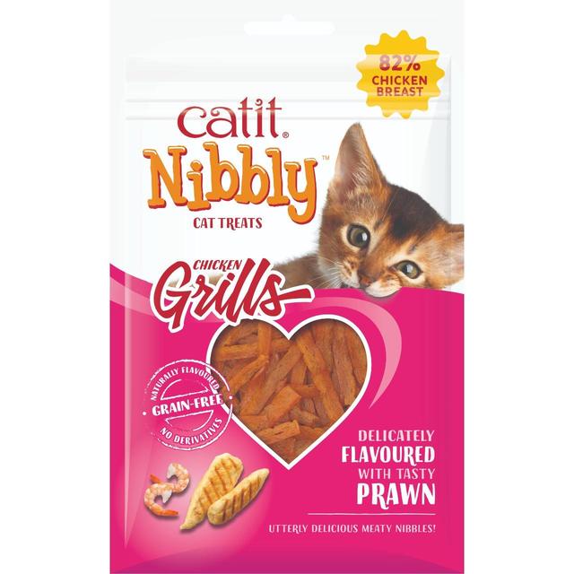 Catit Nibbly Grills Chicken & Prawn Cat Treat   30g GOODS M&S   