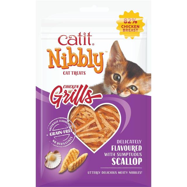 Catit Nibbly Grills Chicken & Scallop Cat Treat   30g GOODS M&S   