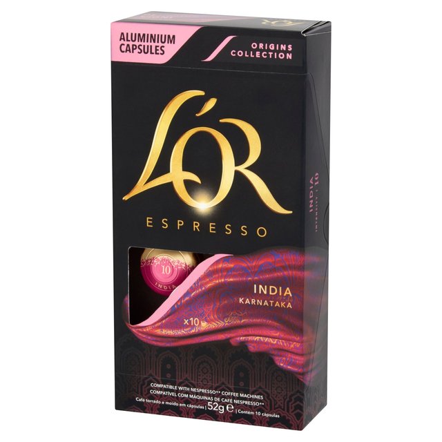 L'OR India Coffee Pods x10 Intensity 10   10 per pack GOODS M&S   