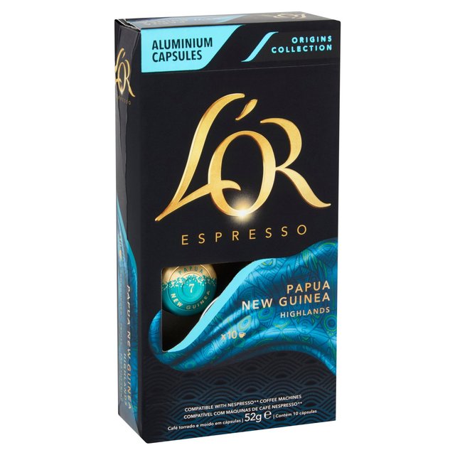 L'OR Papua New Guinea Coffee Pods x10 Intensity 7    10 per pack GOODS M&S   