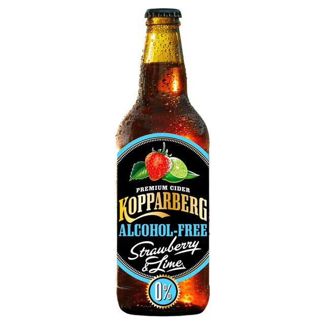 Kopparberg Alcohol Free Strawberry & Lime Cider   500ml GOODS M&S   