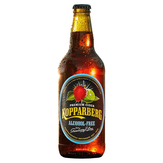 Kopparberg Alcohol Free Strawberry & Lime Cider   500ml GOODS M&S   