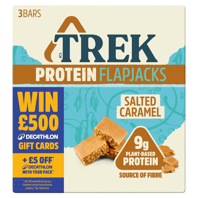 TREK Salted Caramel Protein Flapjacks Multipack   3 x 50g GOODS M&S   