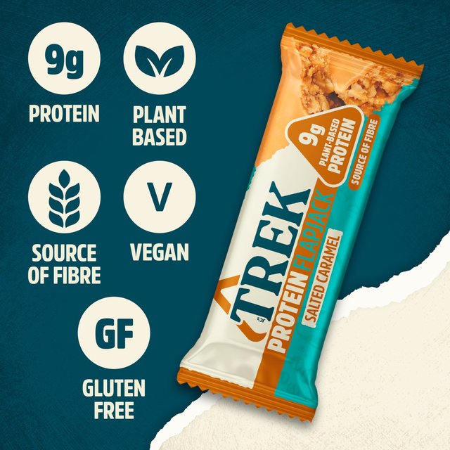 TREK Salted Caramel Protein Flapjacks Multipack   3 x 50g