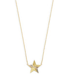 Jennifer Meyer 70s star necklace yellow gold diamond (British brand)