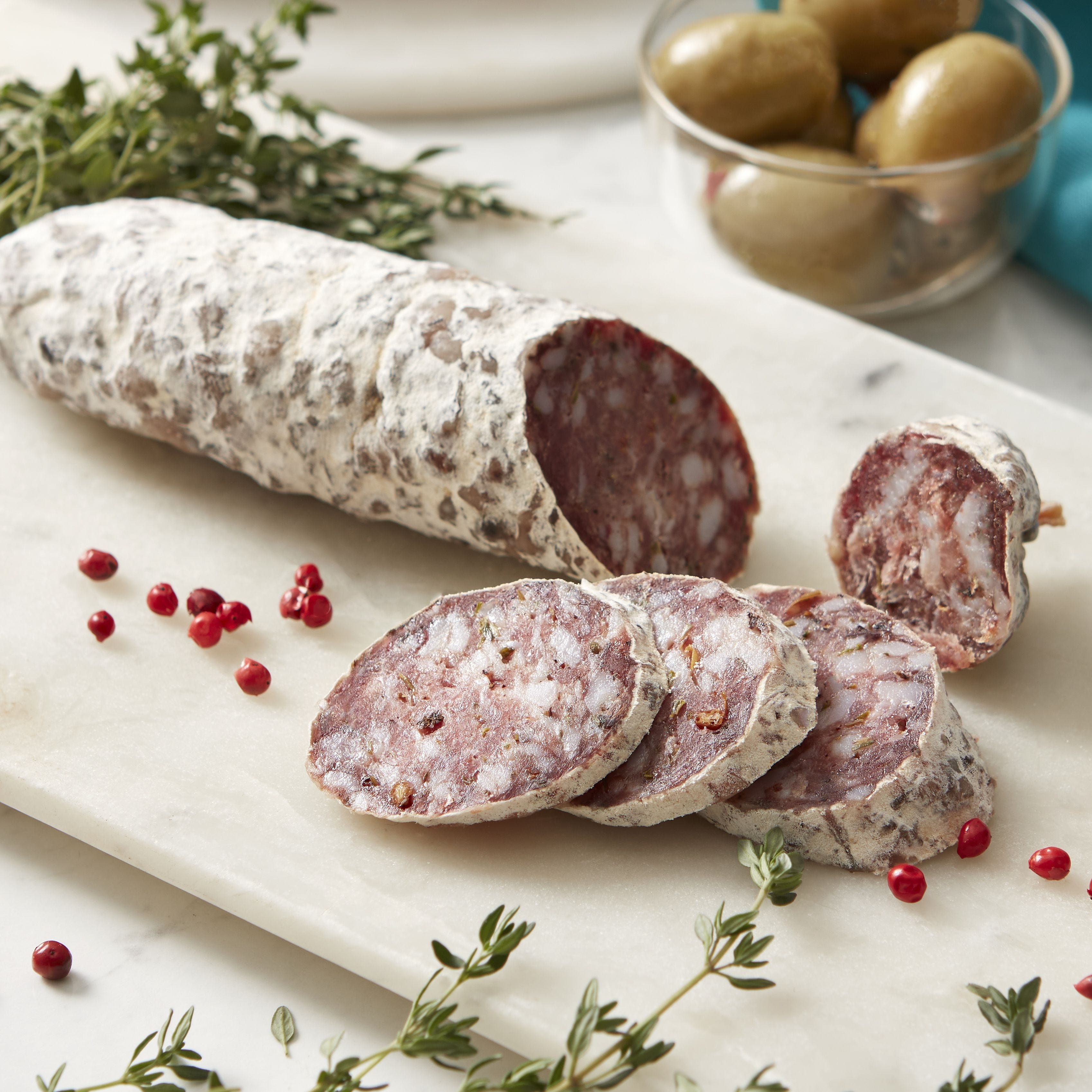 Fortnum & Mason juniper thyme pink pepper salami 135g - British product