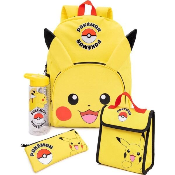 Pokemon Pikachu Lunch Bag And Backpack Set (Pack of 4) GOODS Superdrug   