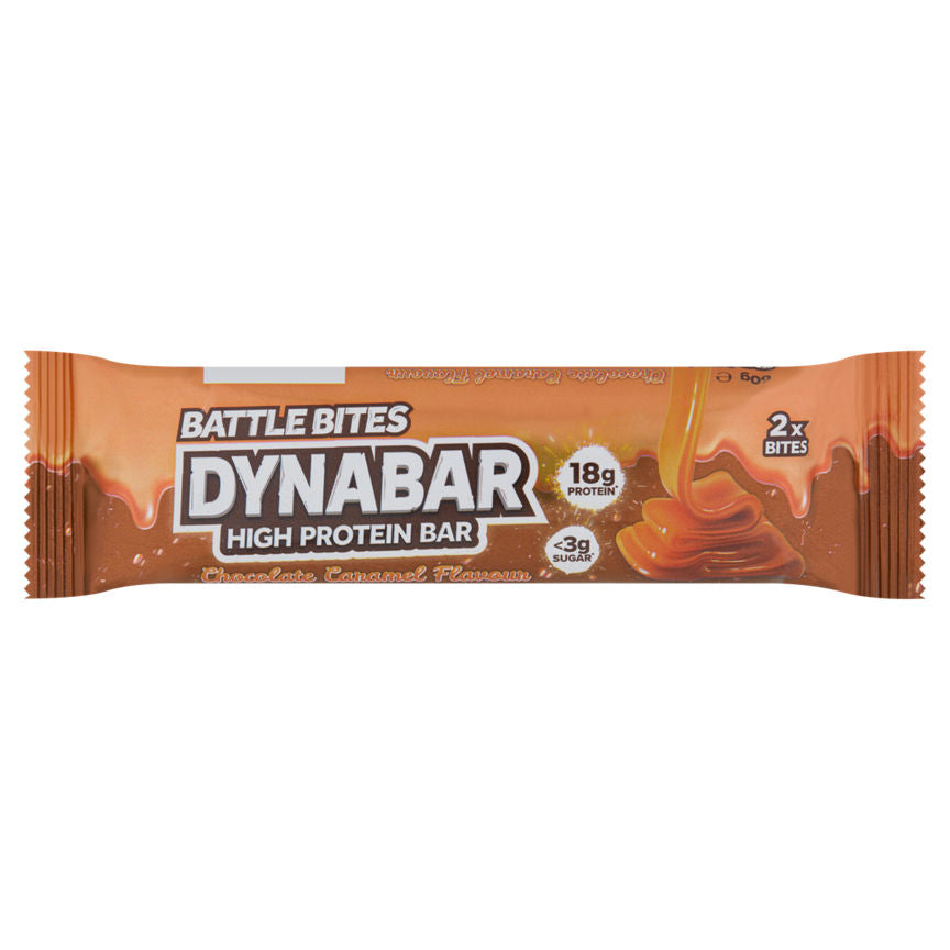 Battle Bites Dynabar Chocolate Caramel Flavour High Protein Bar GOODS ASDA   