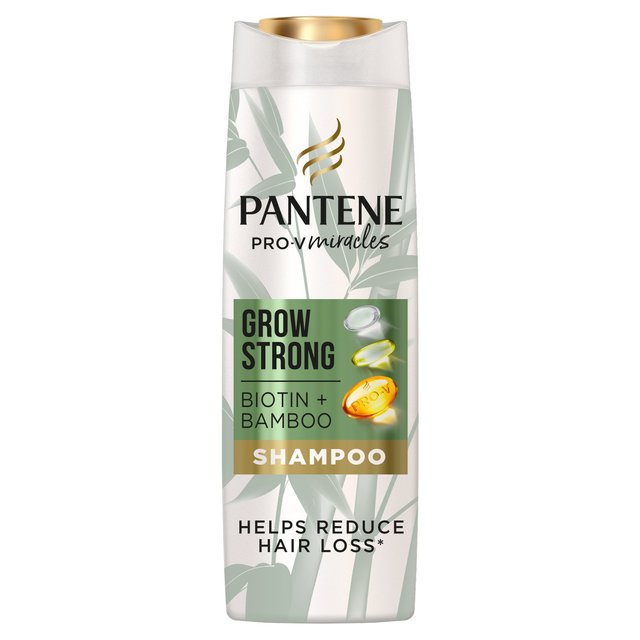 Pantene Grow Strong Shampoo With Bamboo And Biotin   400ml