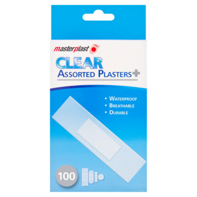 ASDA Masterplast 100 klare assorterte førstehjelpsplaster – Kjøp online hos McGrocer