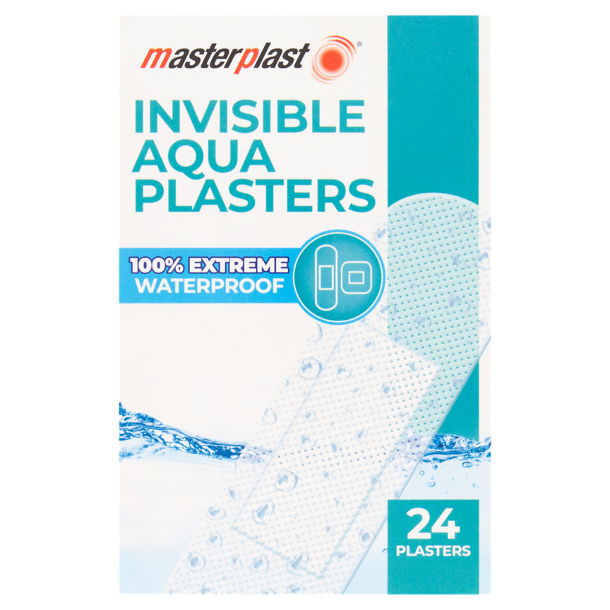 Masterplast 24 Invisible Aqua Plasters GOODS ASDA   