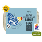 M&S Large Free Range Eggs   6 per pack GOODS M&S   