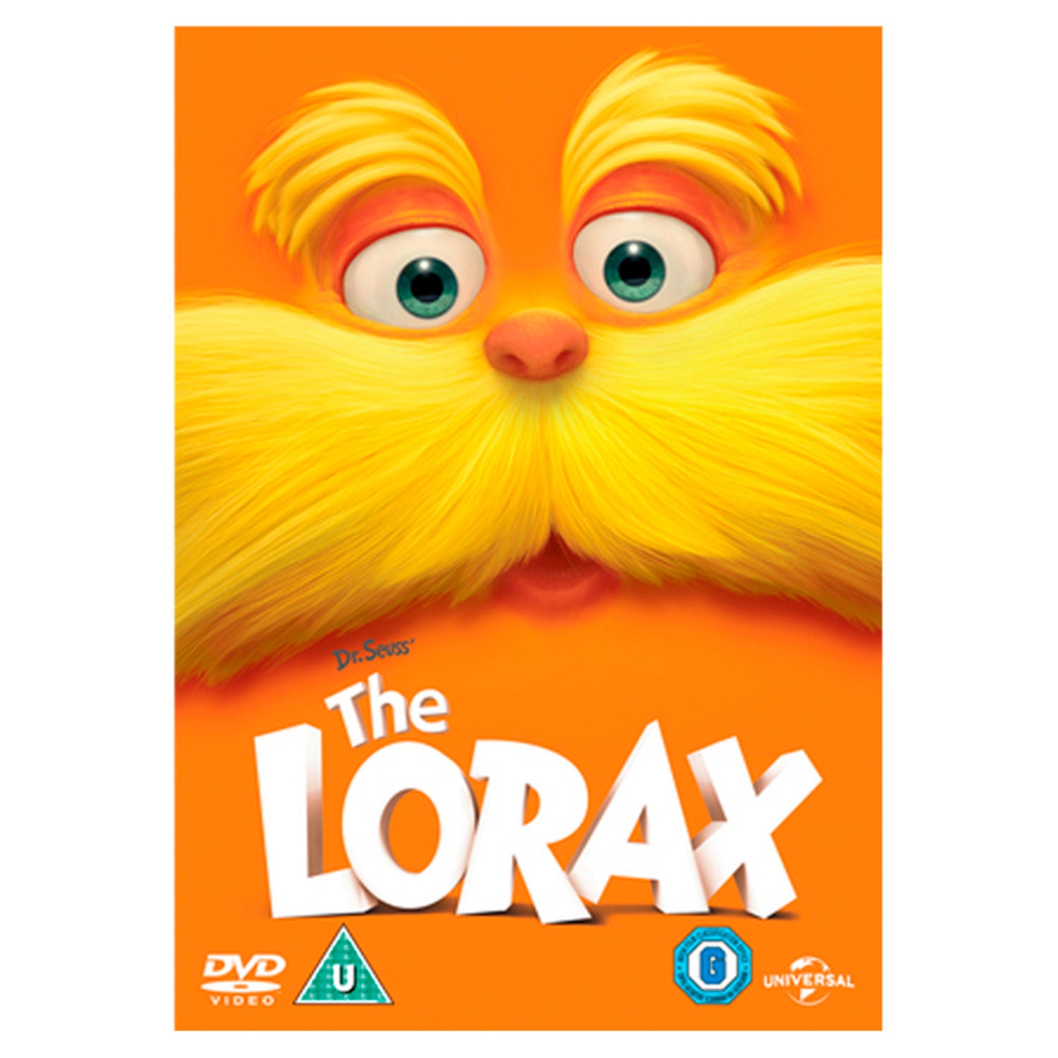 Dr. Seuss The Lorax DVD cover art - British product