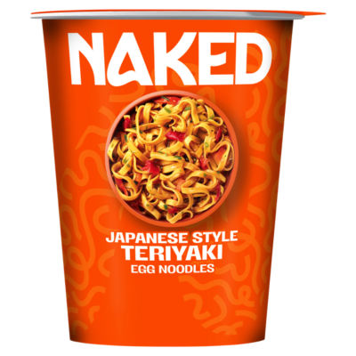 Naked Japanese style teriyaki egg noodles pot 78g - British product
