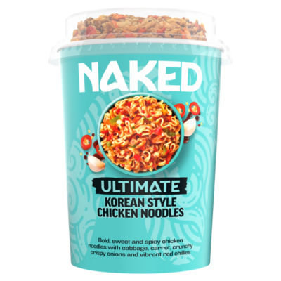 Naked Korean Style Chicken noodles 88g (British brand)