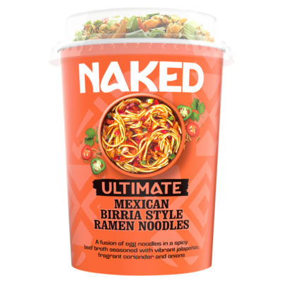 Naked Mexican Birria Ramen Noodles 84g, UK version