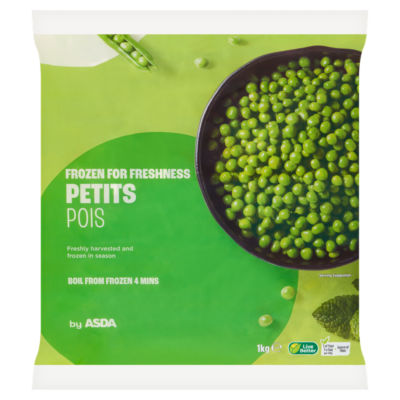 ASDA Petits Pois Tiefkühl-Erbsen 1kg