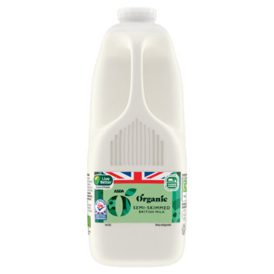 ASDA ASDA Organic Semi-Skimmed Milk 4 Pints- Buy online at McGrocer