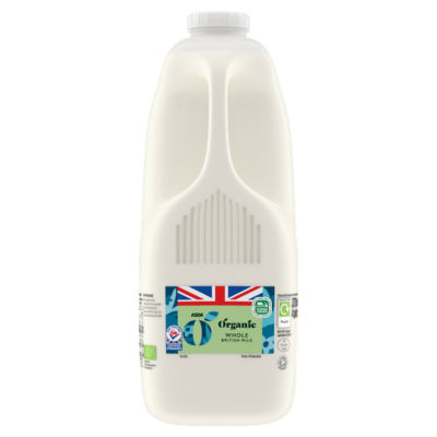 ASDA Organic Whole Milk 4 Pints - British product