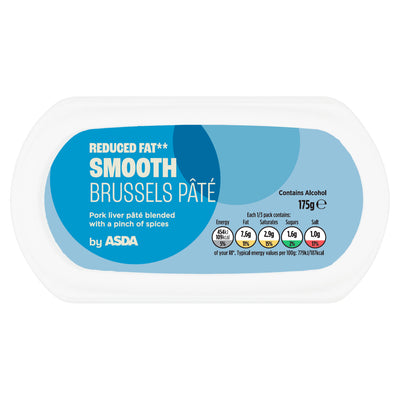 ASDA ASDA Reduced Fat Smooth Brussels Pâté 175g- Buy online at McGrocer