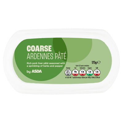 ASDA ASDA Coarse Ardennes Pâté 175g- Buy online at McGrocer