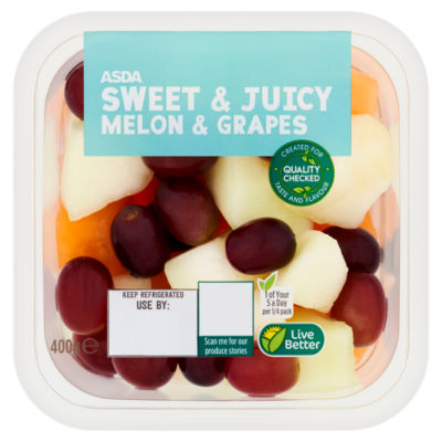 ASDA melon and grapes fruit pot 400g - British product