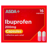 ASDA Ibuprofen 200mg Capsules 16 Pack GOODS ASDA   