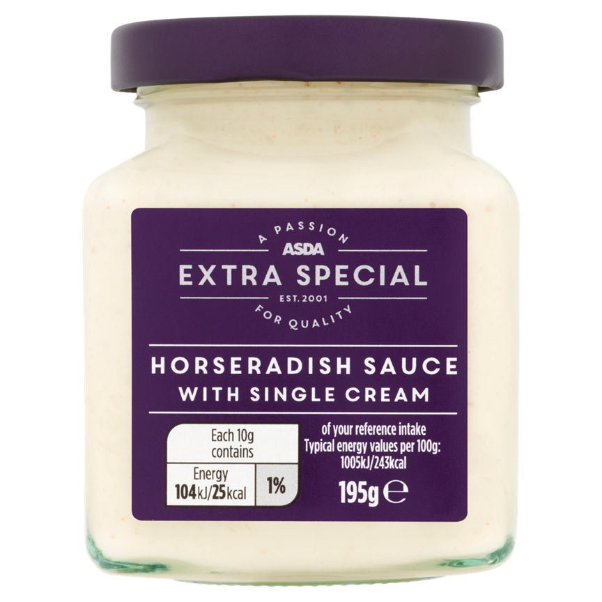 ASDA Extra Special Horseradish Sauce with Single Cream GOODS ASDA   