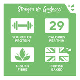 Ryvita rosemary and sea salt flatbread crackers 125g, imported from the UK