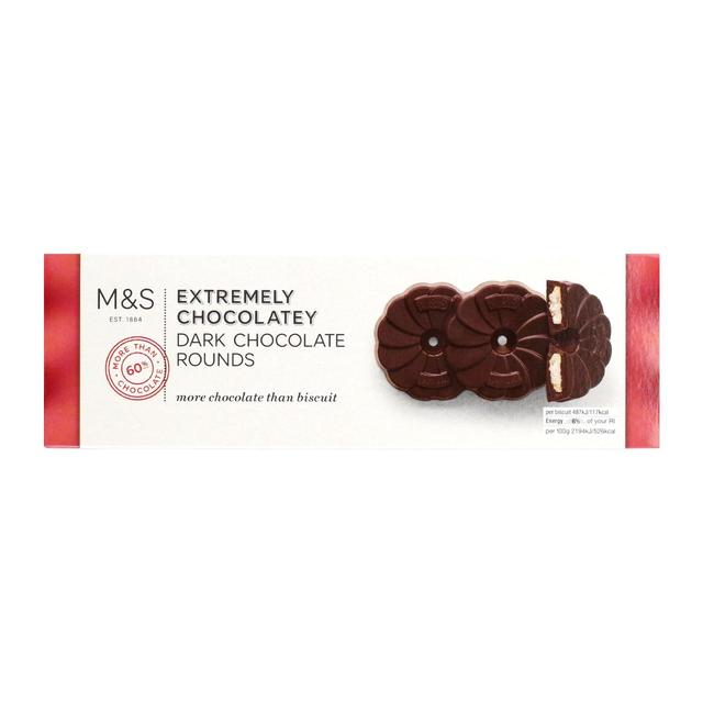 M&S Extremely Chocolatey Dark Chocolate Rounds   200g