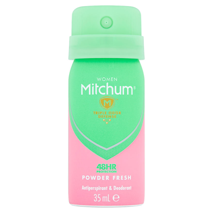 Mitchum Women Mini Triple Odor Defense 48HR Protection Powder Fresh Antiperspirant & Deodorant GOODS ASDA   