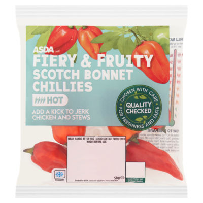 ASDA Scotch Bonnet chillies 50g - British product