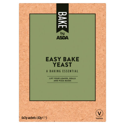 ASDA Easy Bake Yeast 6 x 7g sachets - British product