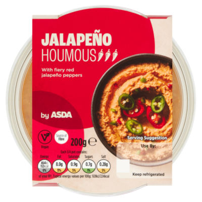ASDA Jalapeño Hummus Dip 200g