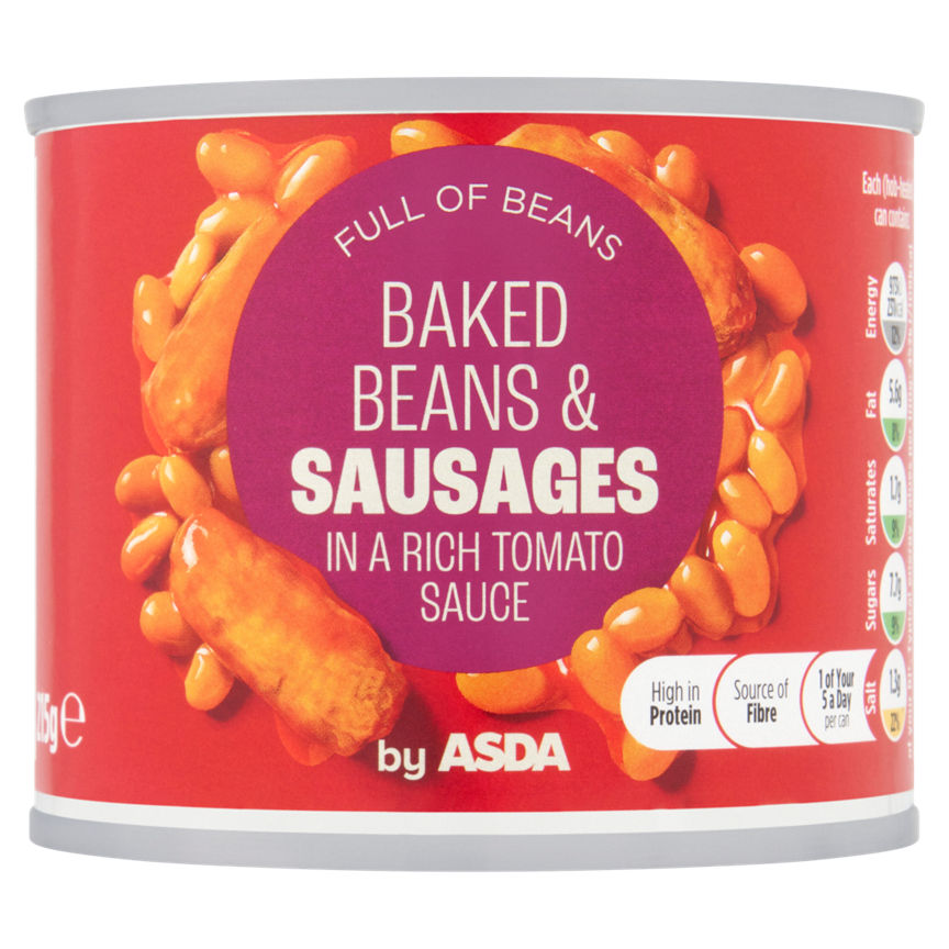 ASDA Baked Beans & Sausages 215g GOODS ASDA   