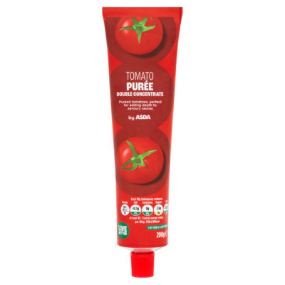 ASDA Double Concentrate Tomato Purée 200g Tube