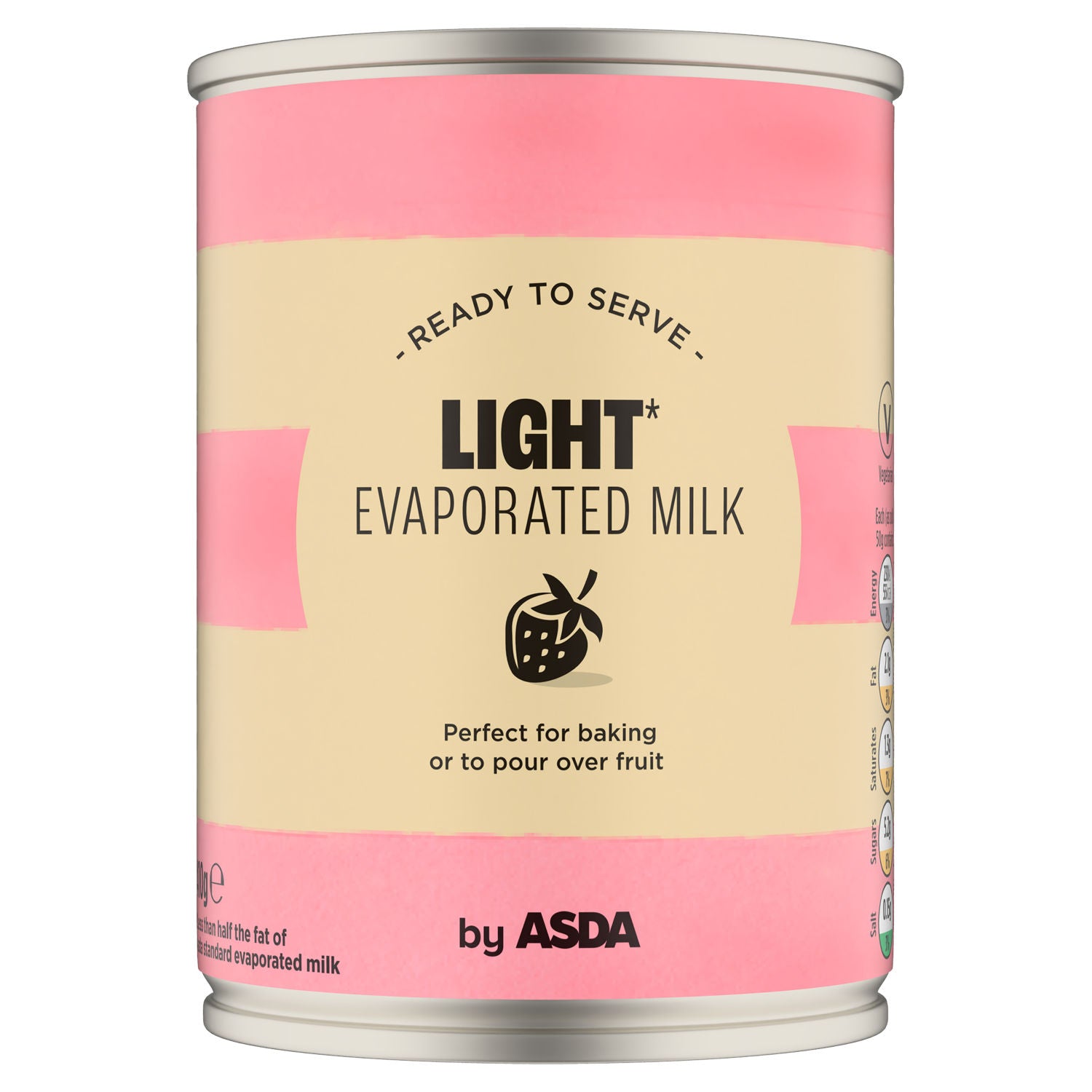 ASDA light evaporated milk 410g - British product