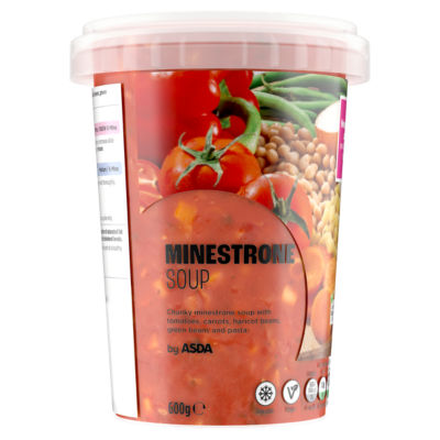 Soupe minestrone réfrigérée ASDA 600g