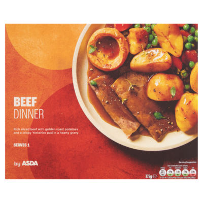 ASDA frozen beef dinner ready meal 375g - British product