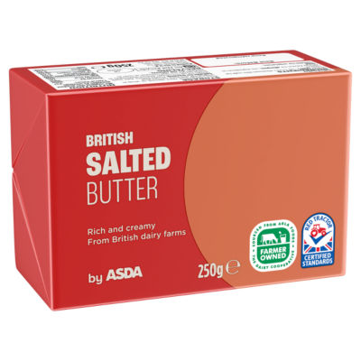 ASDA salted butter 250g - British product