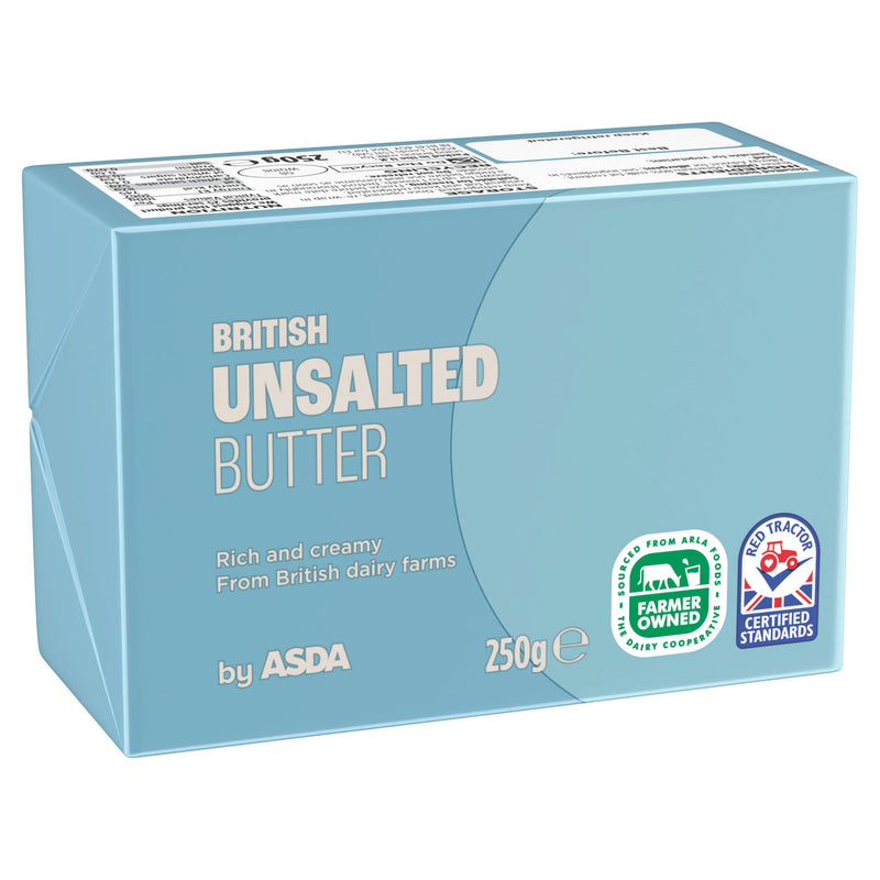 ASDA unsalted butter 250g - British product