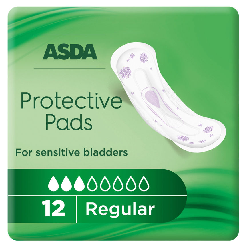 ASDA Protective Incontinence Pads REGULAR for Sensitive Bladders GOODS ASDA   