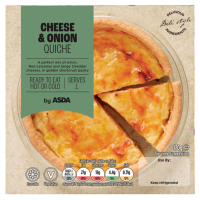 ASDA Cheese & Onion Ready-to-Eat Quiche 170g