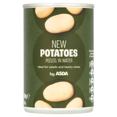 Pommes de terre nouvelles ASDA pelées à l'eau, en conserve, 300g